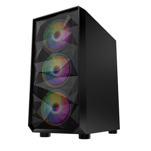 Oem משחק argb רצועה מחשב במקרה חזק קירור למחשב עם atx אמצע מגדל שולחן העבודה שמאל זכוכית מחוסמת 4 מ "מ אודיו usb