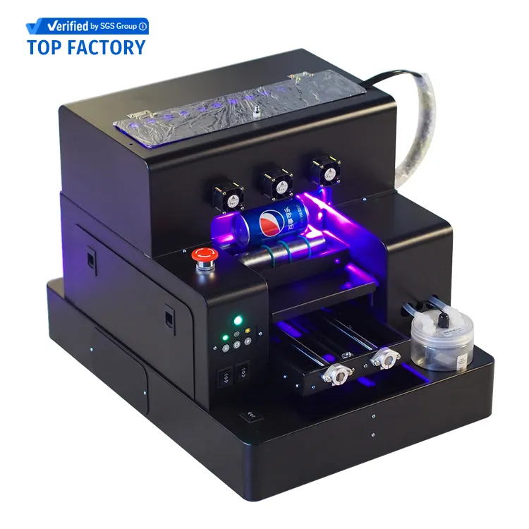 L1800 The Smallest and The Cheapest UV LED Flatbed Printer For Printing , UV Phone Case Printer A3,A4 Size