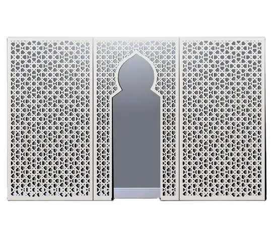 Arabisch verzinkter Stahl hängende Vorhang fassade Decken zaun Verbund blech platte perforierte Metall Aluminium Bildschirm platten