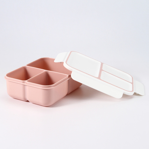 Okul yemek kabı gitmek kolay fit bento kutusu 4 kilitler, 3 bölmeli yemek alma beslenme çantası sürdürülebilir tek katmanlı - Product Image 2