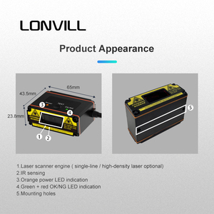 LONVILL Ethernet Long Range Scanning Reader Barcode Led <strong>Scan</strong> <strong>Code</strong> 1d <strong>Code</strong> 128 Pharma <strong>Code</strong> 2d Fix Scanner - Product Image 5