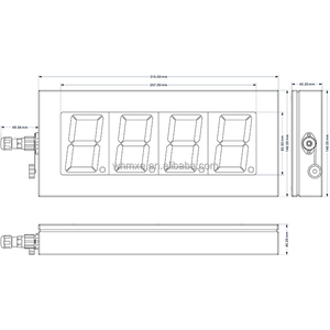 Водонепроницаемый светодиодный цифровой трубчатый дисплей IP68 Modbus-RTU/ASCII аналоговый вход промышленный водонепроницаемый 7-сегментный светодиодный дисплей - Product Image 6