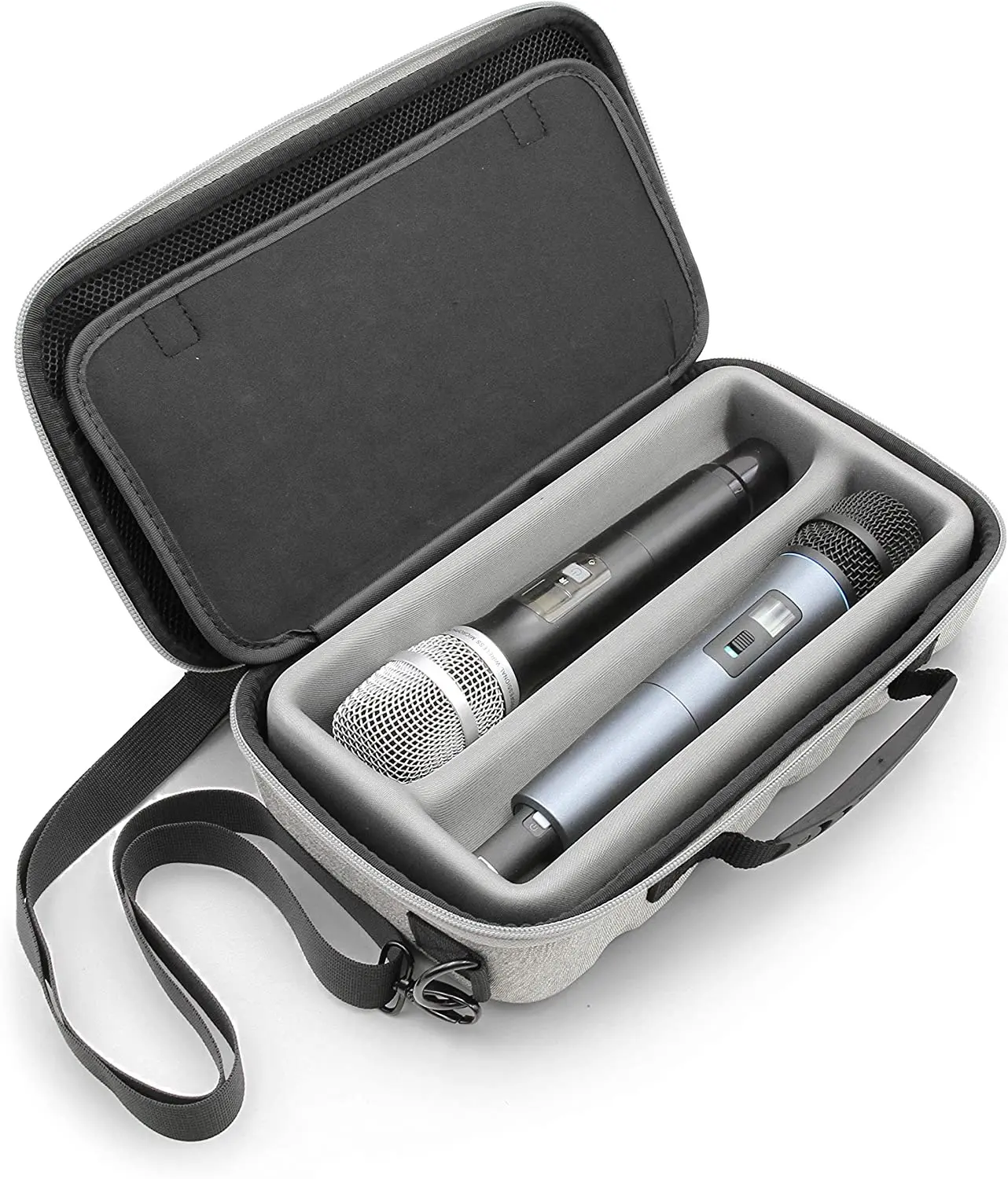 Eva Hard Case Draadloze Microfoon Case Voor Draadloze Microfoon Systeem Geschikt Voor Sennhesier Shure Microfoons