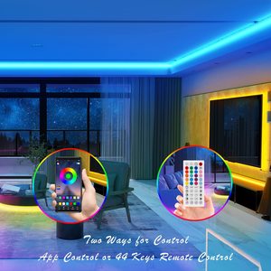 32.8フィート30Leds/mLedライトAPPコントロールミュージックRGB5050Ledストリップライト44キー付きIRリモートクリスマスルームの家の装飾 - Product Image 5