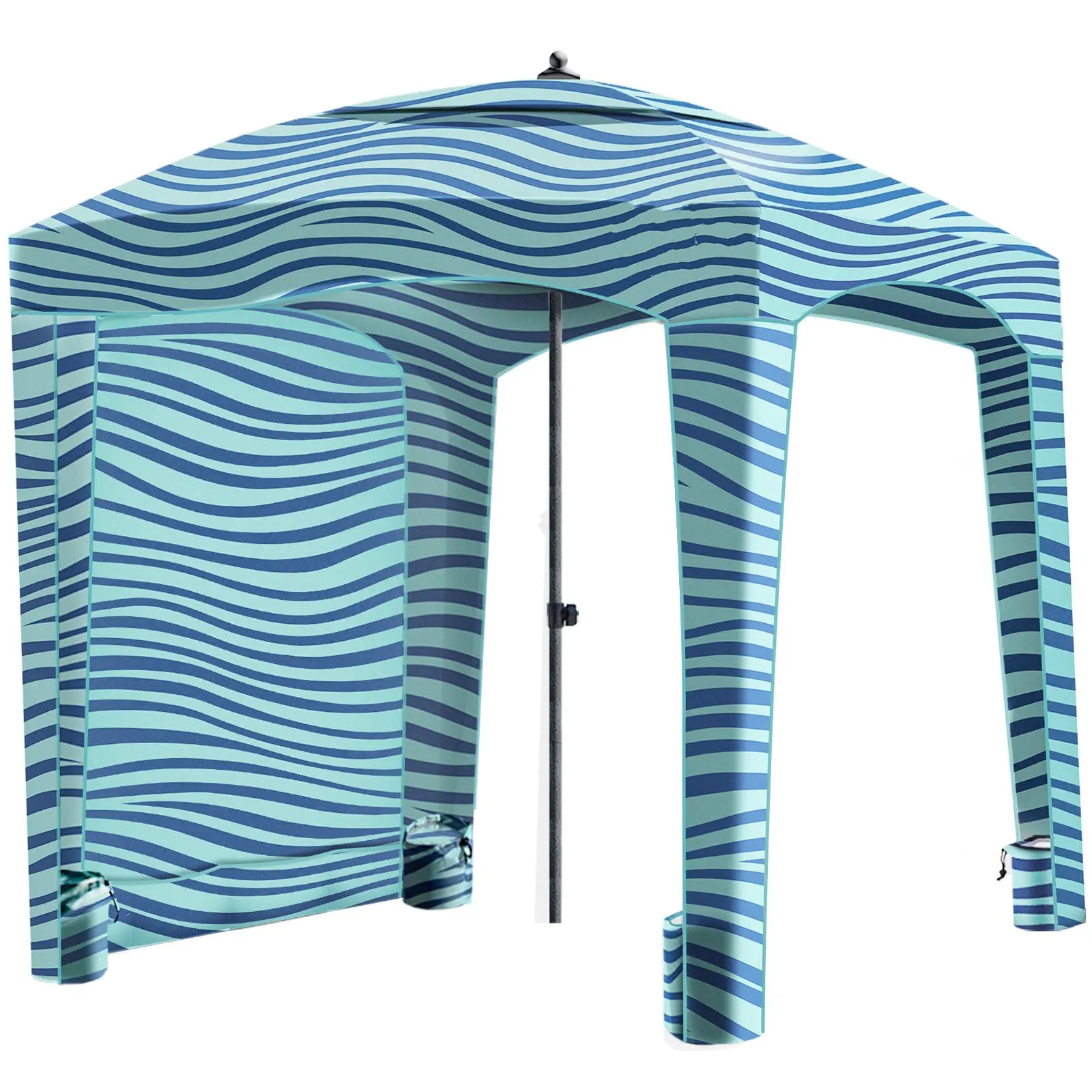LOTUS Beach Sports Cabana Keep Cool Comfortable Easy Setup Take Down Large Shade Area Shelter in Beach