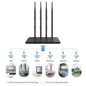 Băng Tần Kép 2.4G 5.8G Ăng-ten Cao Su Có Thể Gập Lại 10dbi Ăng-ten Wifi Cho Bộ Định Tuyến RT-N16/TL-WR1043ND TP-Link Vv - Product Image 6