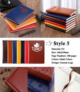 Cuadernos pequeños personalizados con diseño de bloque colorido tamaño A6 logotipo personalizado a granel barato - Product Image 5