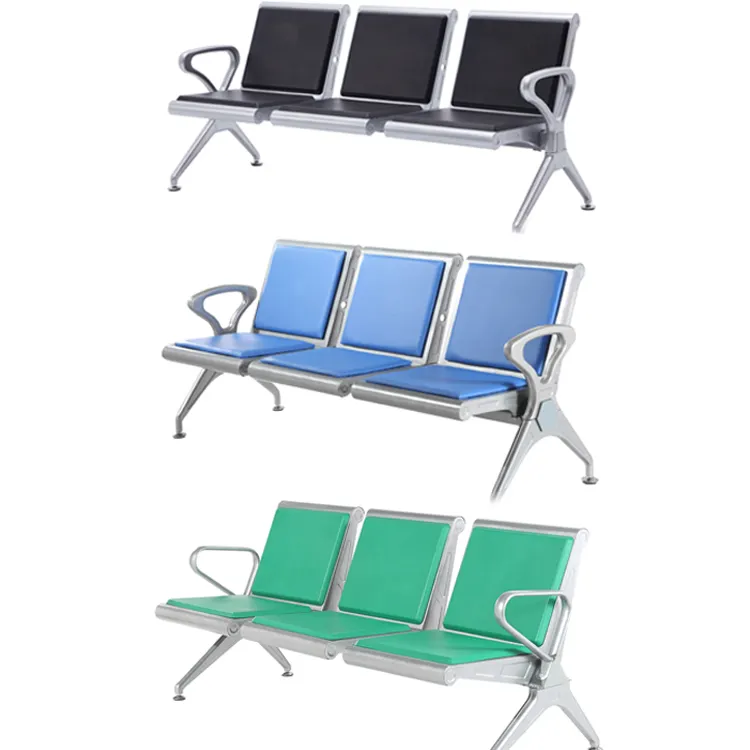 Chaise d'hôtesse de salle d'attente en Pu, chaise médicale formelle Durable, de conception ergonomique