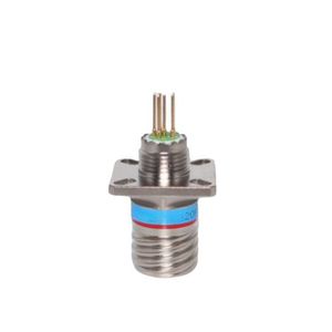 D38999/20fa35slnc2 mil Spec Box Mount receptacle uốn địa chỉ liên lạc 10 pin kết nối với dẫn điện vuông cao su Pad - Product Image 5