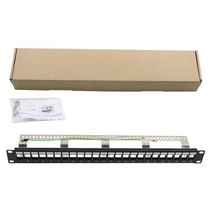 卸売19 ''1USTPブランク24ポートパッチパネル、バックバーシールドモジュラー分布空フレームパッチパネル - Product Image 6