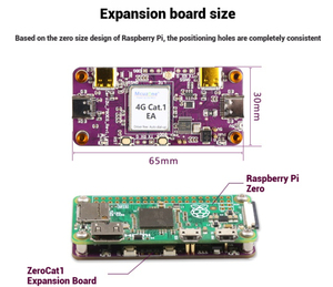 RPi0uCAT1 _ HUB-Erweiterungs karte für Raspberry Pi Zero 4G Cat1 Top Pin-Kommunikations-Plug-and-Play-Linux-Entwicklungs platine - Product Image 5