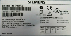 Neue und originale SPS 6 AV78852AA211DA3 TOUCH HMI IP577C 6 AV78852AA211DA3 SPS-Programmier steuerung - Product Image 5