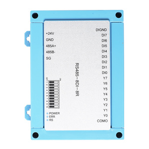 Oshangming 8 Entrada 8 Placa de salida de relé 12V/24V 5A Módulo de relé RS485 Modbus Rtu PLC Placa de expansión IO para luz - Product Image 1