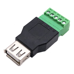 USB2.0 a PCB 5PIN adaptador de terminal de tornillo verde conector convertidor adaptador USB Puerto USB - Product Image 2