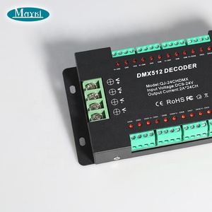24 Channel <strong>DMX</strong> <strong>Controller</strong> DIP Switch DMX512 RGB <strong>DMX</strong> Decoder for LED Strip LED Lighting 2Ax24CH