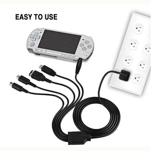 5 In 1 USB şarj aleti kablosu nintendo yeni 3DS XL NDS Lite NDSI LL WIIS U şarj için GBA için PSP 1000/2000 şarj kablosu hattı - Product Image 2