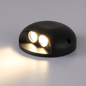 מקורה מדרגות אור אלומיניום מנורת 2W Led שלב אור עבור קיר מדרגות סולם פינה