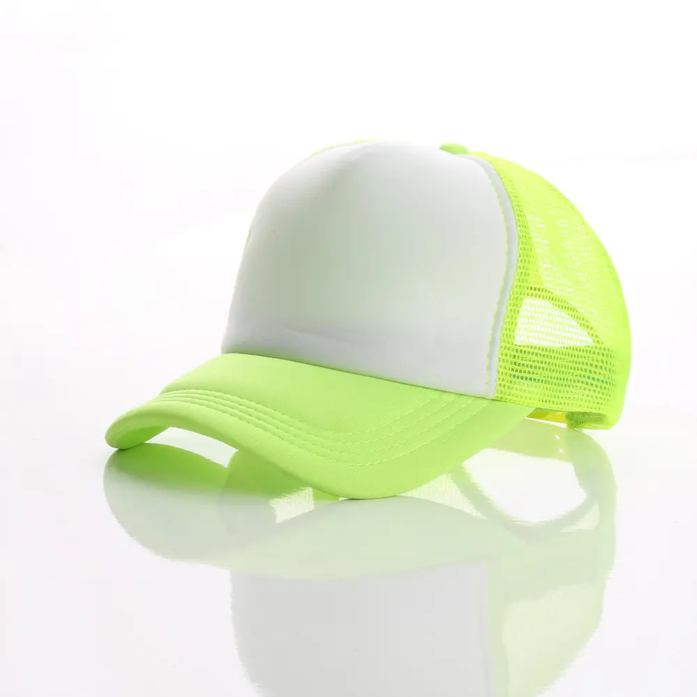 Groothandel Hoge Kwaliteit En Beste Prijs Mode Rode Vlakte Leeg Trucker Mesh Baseball Cap