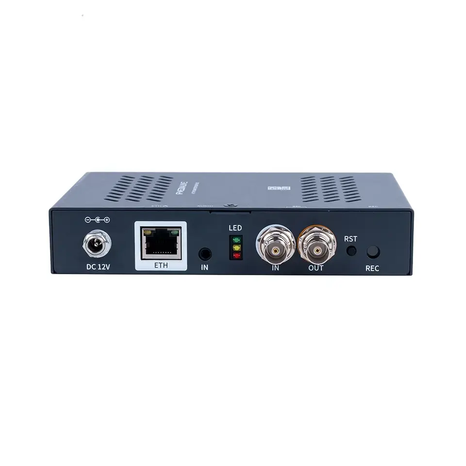 4 flux Désentrelacement Entrelacé H.265 SDI vers IP SRT RTSP UDP 1080 Encodeur 60FPS avec carte TF et recodage USB pour IPTV