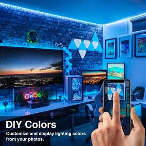 12V SMD 5050 RGB Smart striscia di illuminazione a LED controllata da App 32,8 piedi 10m striscia di fune leggera sveglia facile da installare - Product Image 5