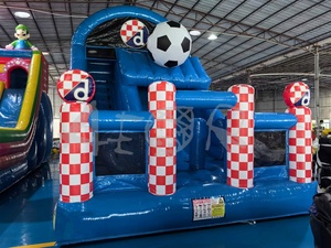 Chủ Đề Bóng Đá <span class=keywords><strong>Inflatable</strong></span> lâu đài trượt nước toboggan gonflable unisex <span class=keywords><strong>Inflatable</strong></span> Bouncer khô trượt - Product Image 4