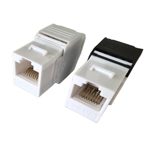 Placcatura in oro modulo di rete Toolless 180 grado UTP Keystone Jack RJ45 tipo per il cablaggio di rete di telecomunicazione - Product Image 1