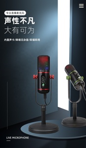USB Condenser Radio Microphone <strong>Computer</strong> Desktop Notebook Wireless Recording Anchor Game Voice Dubbing <strong>Network</strong> <strong>Class</strong> Broadcasting - Product Image 6