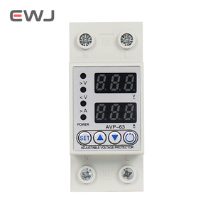 63A 80A 230V Din Rail Adjustable Over <strong>Voltage</strong> and Under <strong>Voltage</strong> Protective Device Protector Relay Over Current Protection Limit - Product Image 5