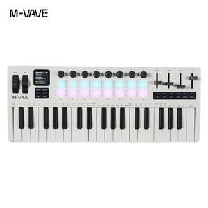 M-VAVE, 37 клавиш, контроллер клавиатуры MIDI с батареей, арпеджиатор, повторный секвенсор, 8 наборов поворотных кодеров на 360 градусов