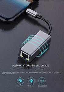 USB C Gigabit Ethernet LAN Adapter 100 Mbit/s Hochgeschwindigkeits-Netzwerk karte RJ45-Ethernet-Schnittstelle für Laptop Externer USB - Product Image 4