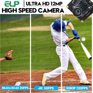 ELP 12MP通用串行总线摄像头模块高速1080P 120FPS 4K 30FPS工业照明摄像头微光迷你嵌入式网络摄像头Linux - Product Image 3