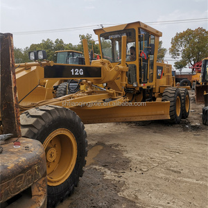 ماكينة كشط الأرضية ومحرك مبرد مستعمل مع مكشطة CAT 12G من كاتربيلر مع مجرفة وشفرة مكشطة مكشطة مكشط حديد آلات إنشاء الرصيف من Egtypt - Product Image 2