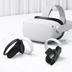 KIWI Upgrade Version Controller Grip Cover for Oculus <strong>Quest</strong> 2 Black with Replaceable Battery Opening Accessories Compatibility - Product Image 5