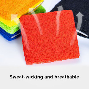 סיטונאי לוגו מותאם אישית כותנה אלסטי בד כדורסל כדורגל טניס ספורט wristbands - Product Image 4