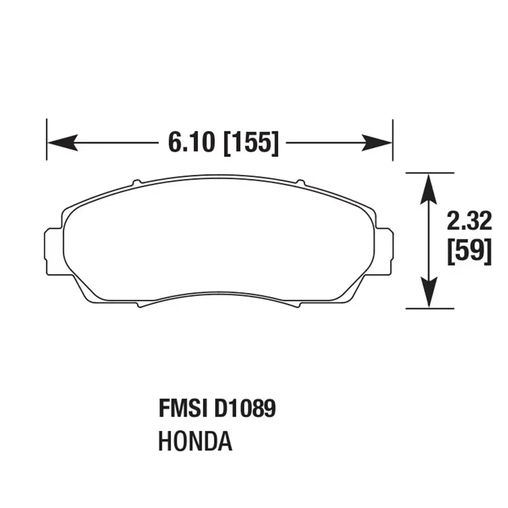 D1089 OE NO 45022SHJA00 Plaquettes de frein du système de freinage automatique pour HONDA