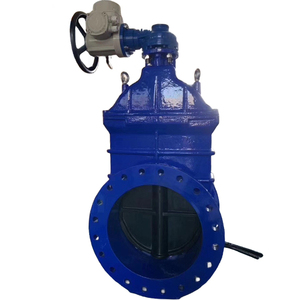 法兰端水闸阀WCB DN400 PN16对接焊接电动气动上升杆法兰端水闸阀 - Product Image 4