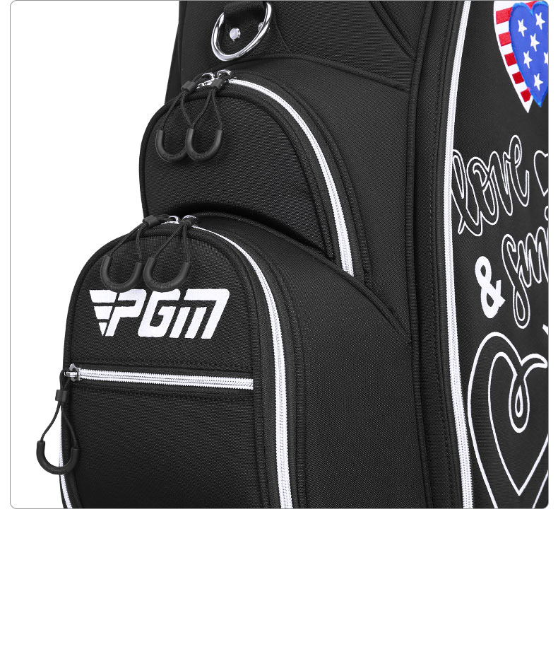 PGM QB135 cute golf bag female golf travel bag pink golf bags with