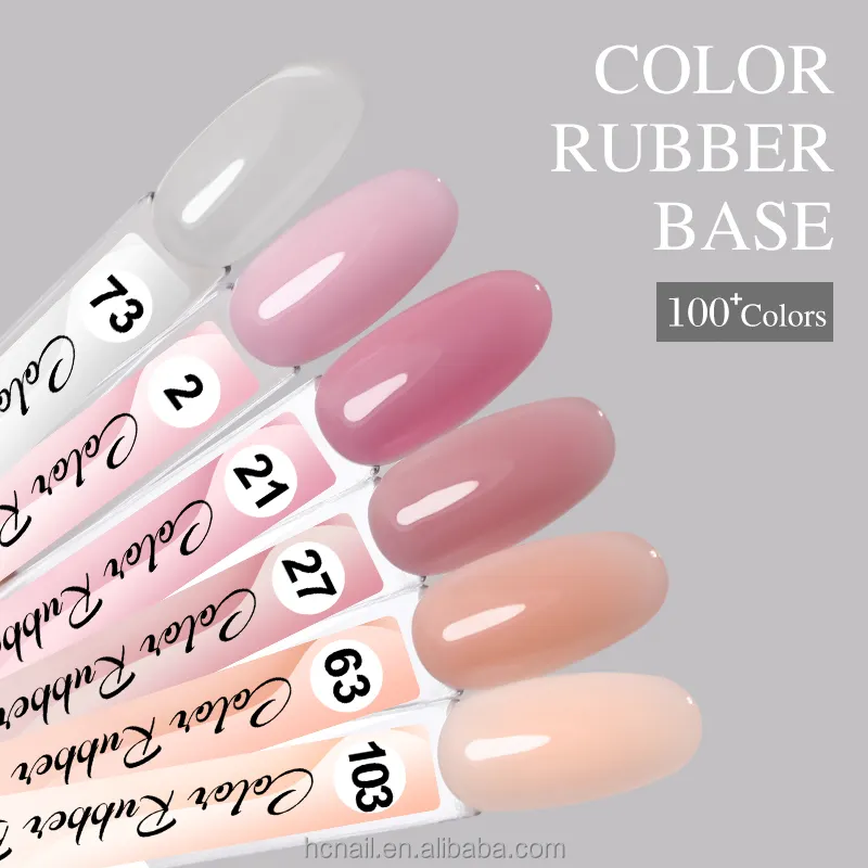 HEMA gratuit couleur rose clair 5 en 1 Gel de construction polonais renforcer réparation renforcement Extension Gel vernis à ongles Base en caoutchouc