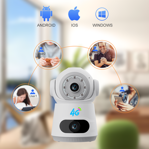 กล้องวงจรปิด V380PRO 4G 4MP สองทางสำหรับตรวจจับมนุษย์ PTZ เลนส์คู่หน้าจอคู่กล้องวงจรปิดไร้สายในร่ม - Product Image 4