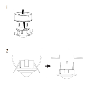 360度红外天花板占用运动传感器220-240V PIR运动检测器开关表面或嵌入式安装 - Product Image 2