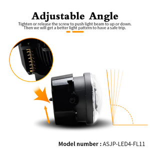 <strong>4</strong>&quot; <strong>4</strong> Inch Round 30w 12V LED Fog <strong>Light</strong> Passing <strong>Light</strong> with DRL Led Lamp Driving Off Road Fogs for Jeep Wrangle JK 07-17 - Product Image 3