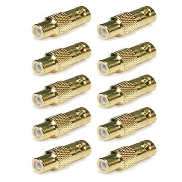 BNC-Stecker Buchse zu Cinch Buchse Koax Koaxialkabel Gold CCTV Adapter mit hoher Qualität