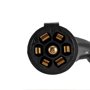 7-Pin đồng RV lưỡi Trailer dây nịt dây điện cắm 7 ft cùn cắt dây-40F đến 221f đánh giá nhiệt độ cực thấp thời tiết lạnh - Product Image 2