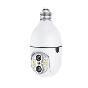 10x Zoom Full Color Night Vision 360 Degree Motion Tracking PTZ Two-<strong>Way</strong> Audio <strong>Wireless</strong> Light Bulb Binocular Surveillance <strong>Systems</strong> - Product Image 1
