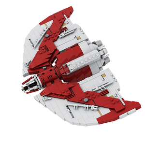 Funbuild yıldız Jedi servisi 2 blok oyuncak savaşları MOC-156153 T-6 mekik yapı taşları oyuncak - Product Image 6