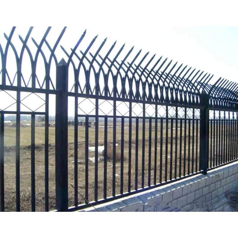 Strong and Durable Zinc Steel Welded Fence Privacy Garden Fence Rust Resistant Galvanized Steel Fence