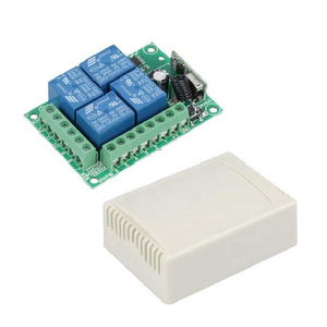 433 MHz Drahtloser Fernbedienung schalter DC12V 4CH Relais empfänger modul HF-Sender 433 MHz für Garagentor öffner - Product Image 4