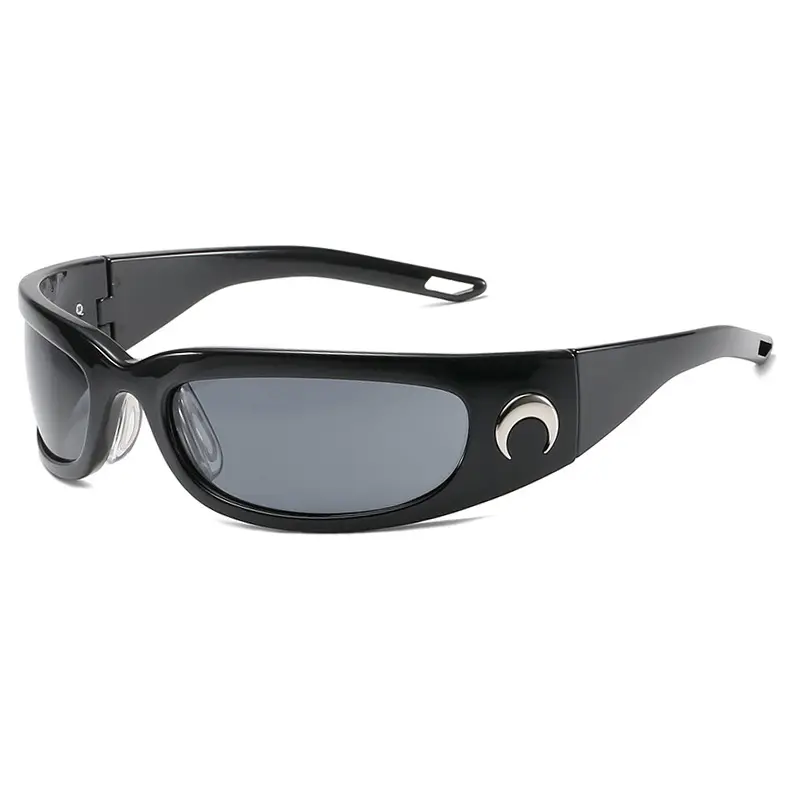 Суперпопулярные очки 65500, модные солнцезащитные очки с запахом для мужчин и женщин, модные Овальные Солнцезащитные очки с быстрым затемнением