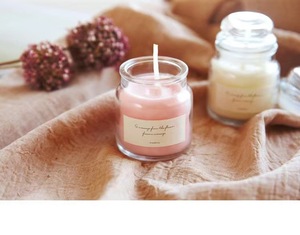 Wholesale <strong>100ml</strong> Clear Empty Transparent Glass Candle Jar with Glass Seal Lid Small Size Custom Packaging <strong>Box</strong> - Product Image 1