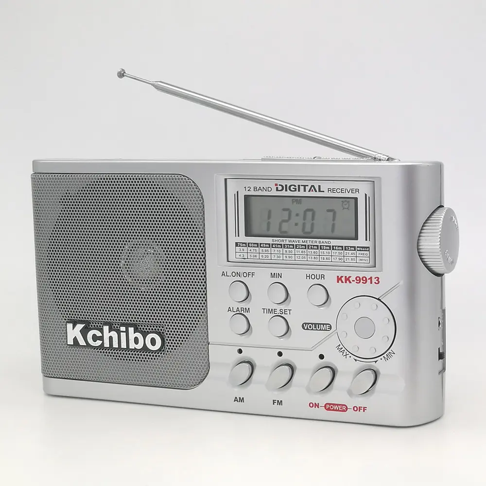 Mtkchibo — radio am fm sw à haute sensibilité, scanner automatique numérique de grande taille, station de pré-commande, alimentation AC ou à piles